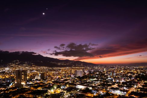 San José at night, Costa Rica