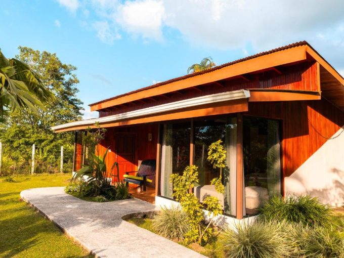 CHN-004 eco-lodge for sale, La Fortuna, Arenal, Costa Rica: garden bungalow with terrace